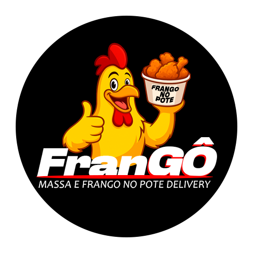Logotipo com um frango fazendo beleza.
